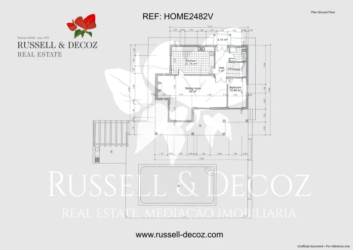 Moradia T3 para Venda em Olhão Planta 2