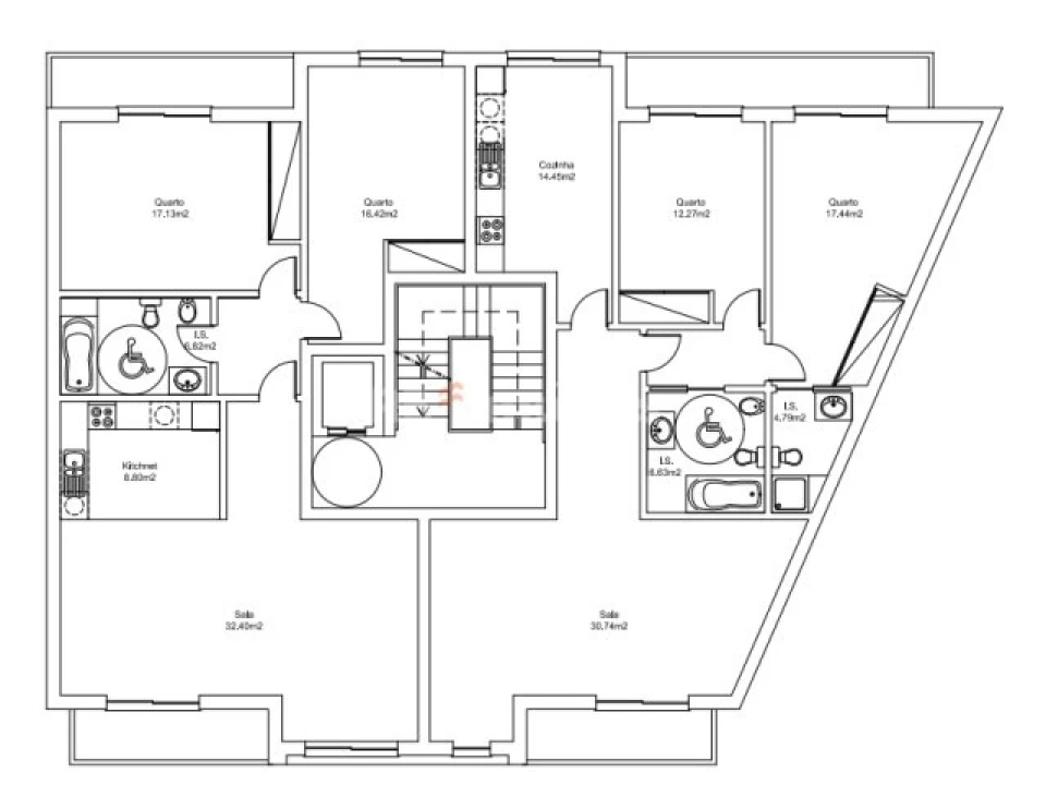 Terreno P/ Prédio para Venda em São João Baptista Planta 2