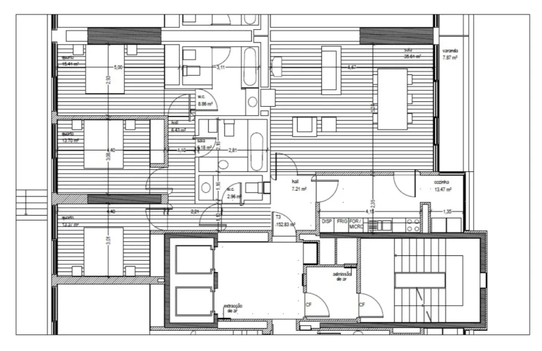 Apartamento T3 para Venda em Ramalde Planta 1