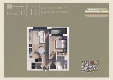 Apartamento T1 para Venda em Caldas de Vizela (São Miguel e São João)