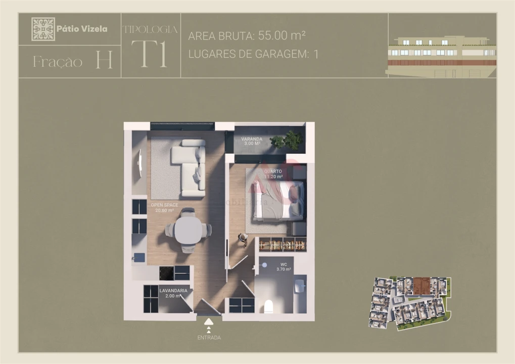 Apartamento T1 para Venda em Caldas de Vizela (São Miguel e São João) Foto 19