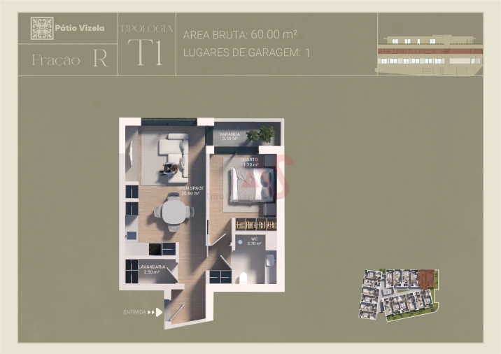 Apartamento T1 para Venda em Caldas de Vizela (São Miguel e São João) Foto 26