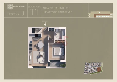 Apartamento T1 para Venda em Caldas de Vizela (São Miguel e São João)