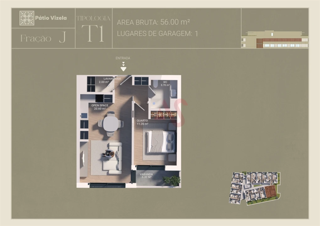 Apartamento T1 para Venda em Caldas de Vizela (São Miguel e São João) Foto 25