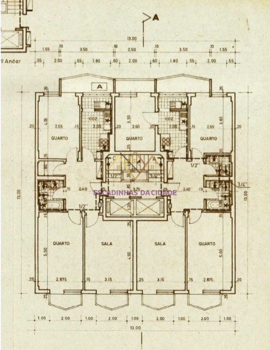 Apartamento T2 para Venda em Benfica Planta 1