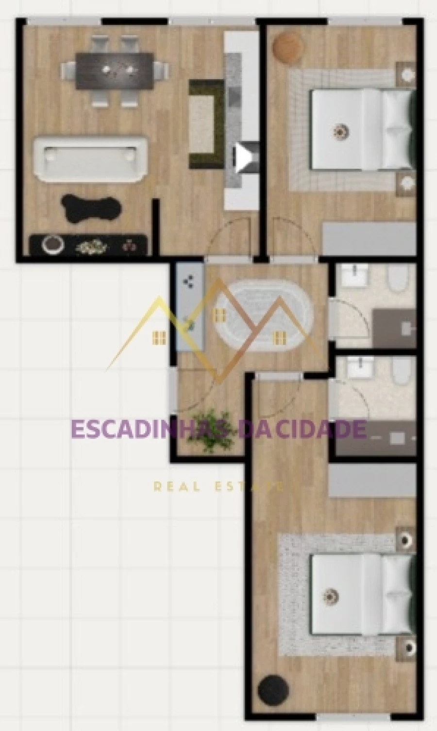 Apartamento T2 para Venda em Benfica Planta 2