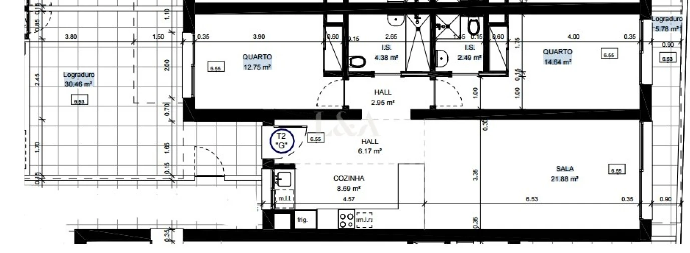 Apartamento T2 para Venda em Conceição e Cabanas de Tavira Foto 19