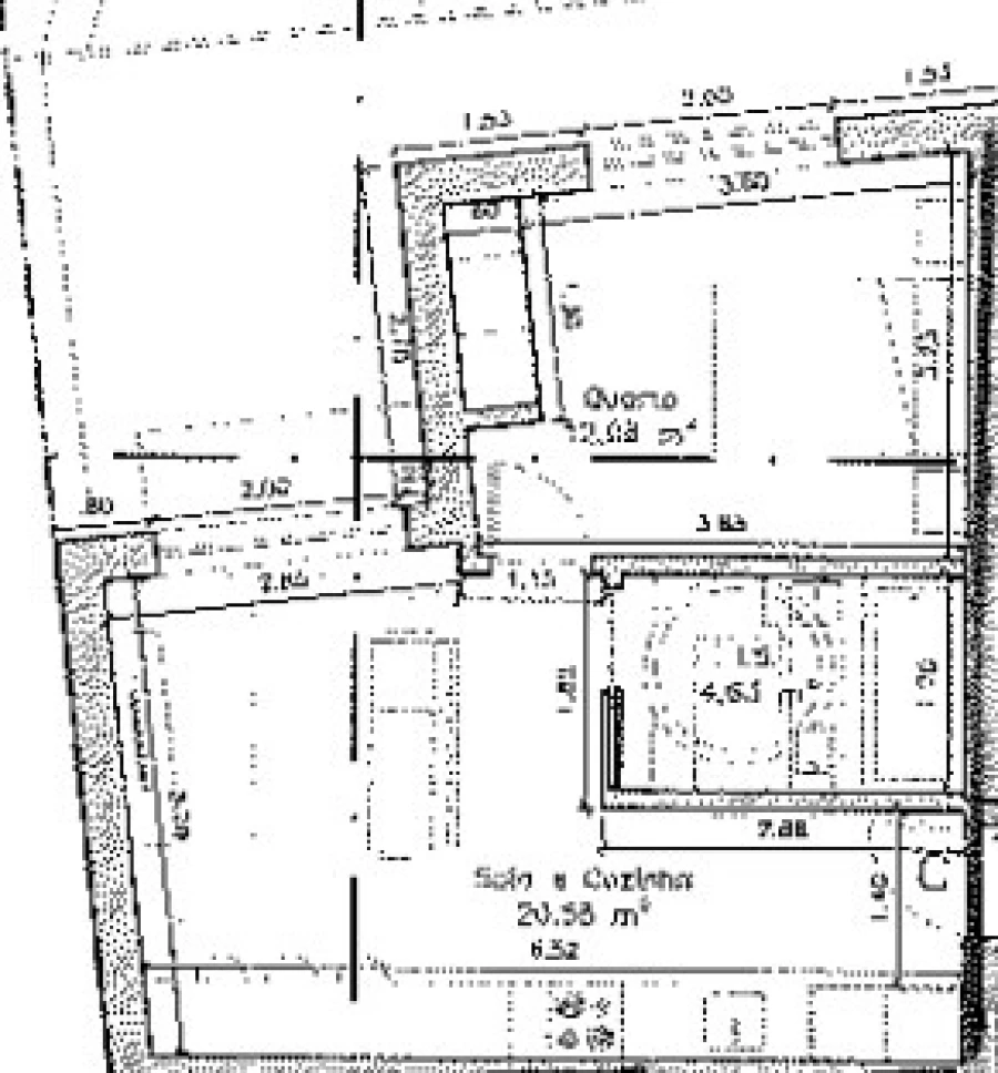 Apartamento T1 para Arrendamento em Glória e Vera Cruz Planta 1