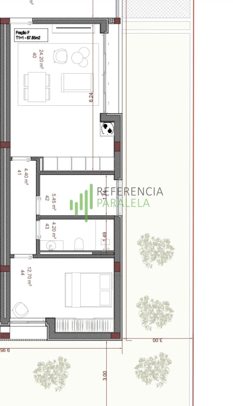 Apartamento T2 para Venda em Forjães
