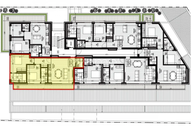Apartamento T2 para Venda em Canidelo Planta 1