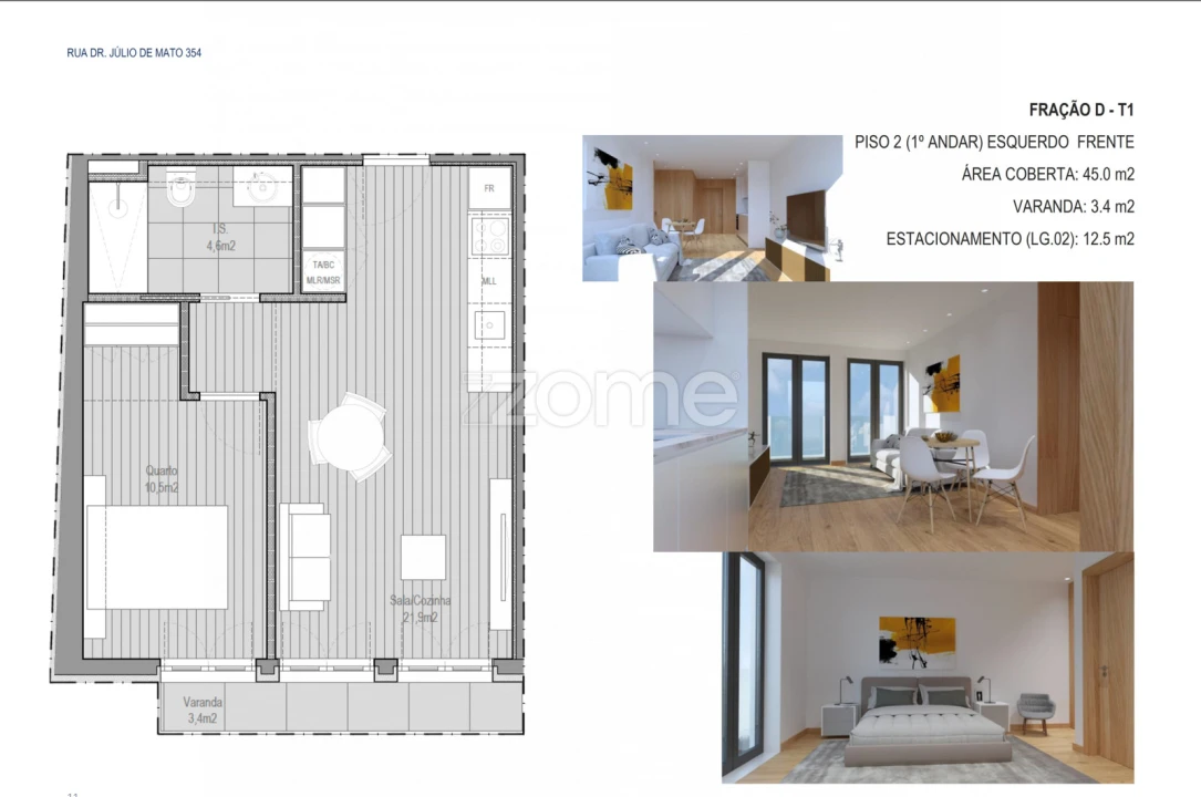 Apartamento T1 para Venda em Paranhos Foto 1