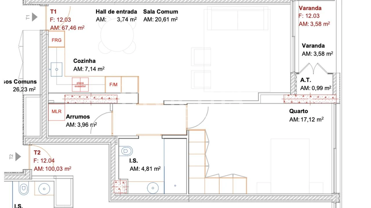 Apartamento T1 para Venda em Ramalde Foto 26