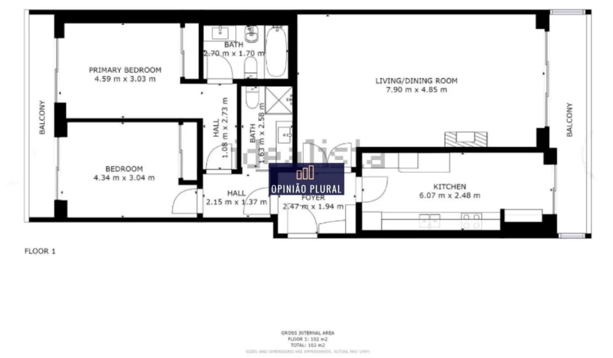 Apartamento T2 para Venda em São Felix da Marinha Foto 22