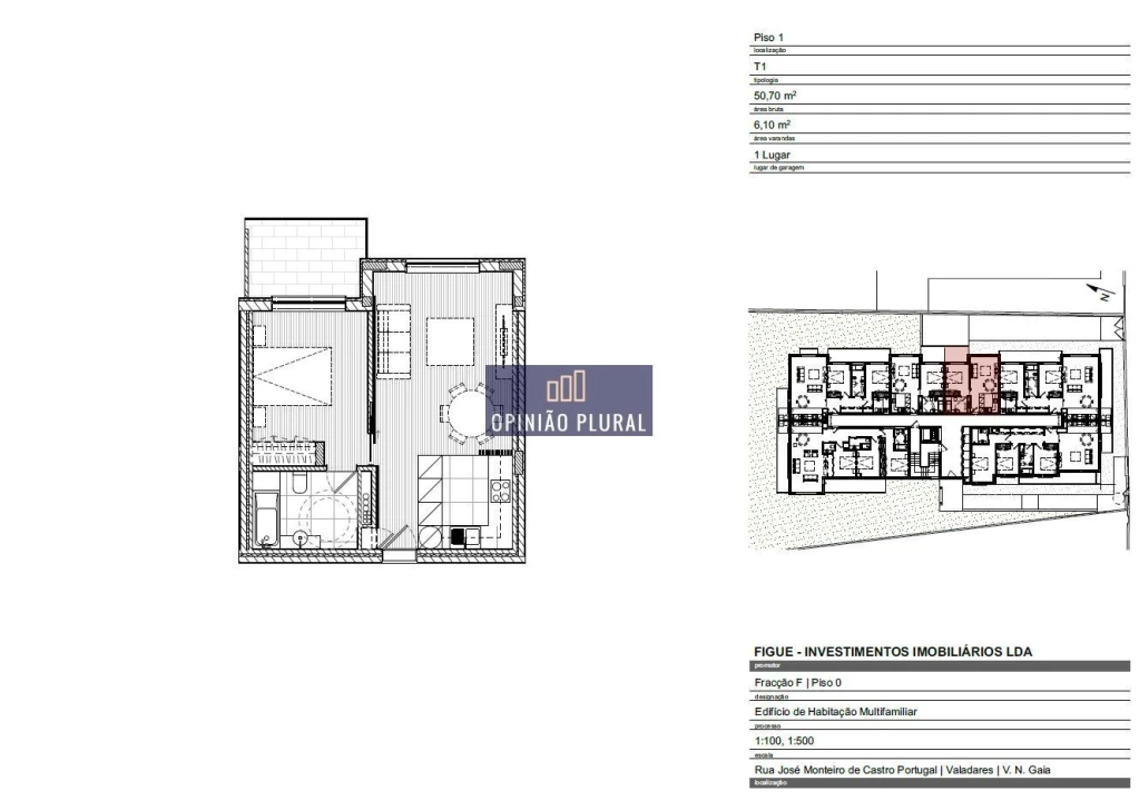 Apartamento T1 para Venda em Gulpilhares e Valadares Foto 11