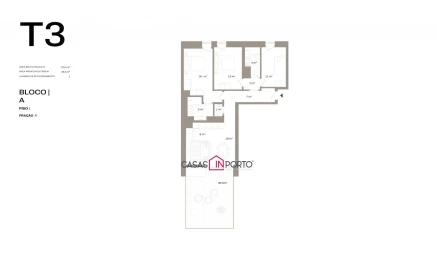 Apartamento T3 para Venda em Santa Marinha e São Pedro da Afurada
