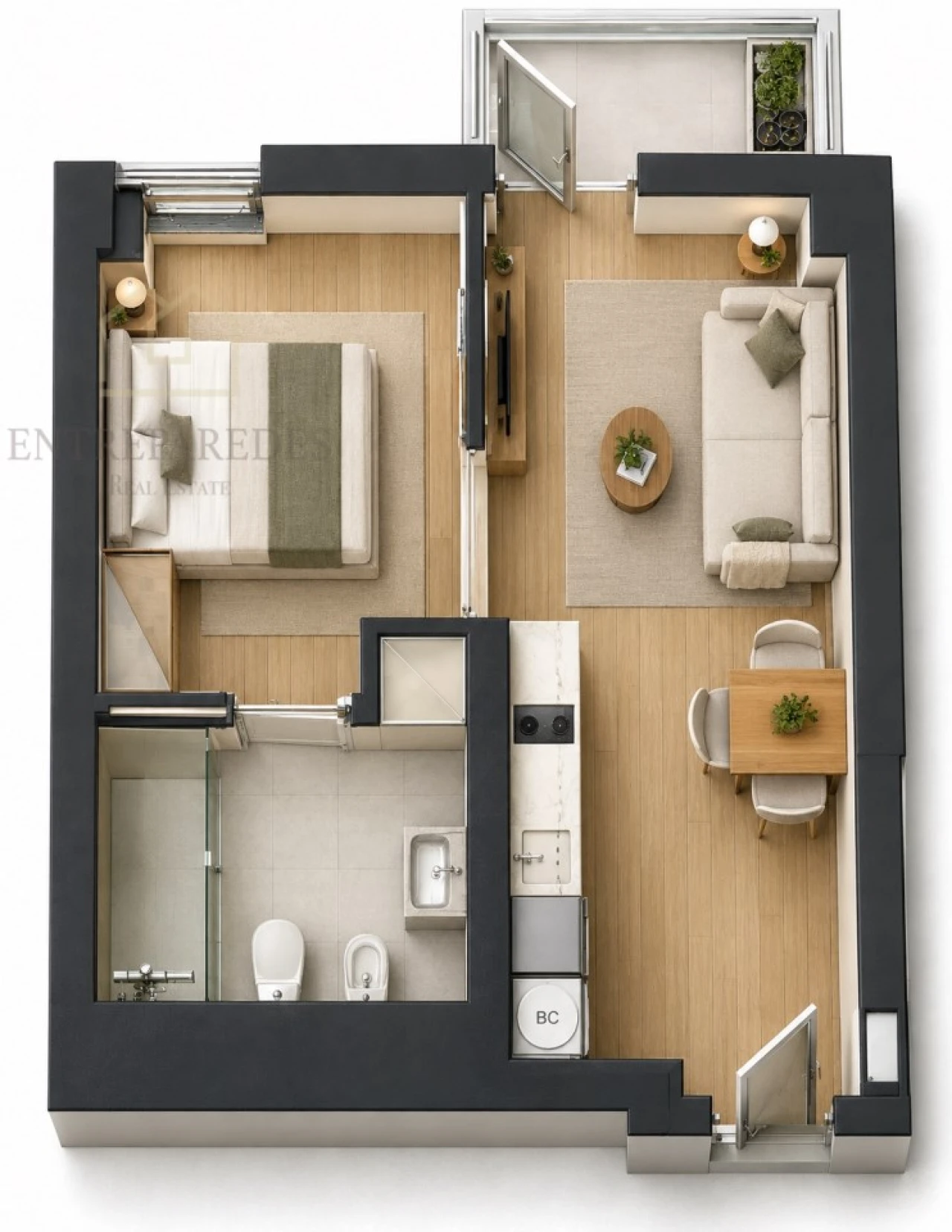Apartamento T1 para Venda em Matosinhos e Leça da Palmeira Foto 4