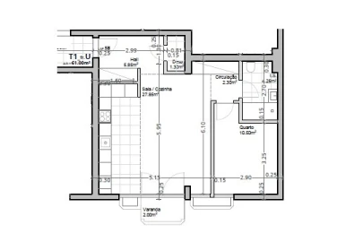 Apartamento T1 para Arrendamento em Santa Maria, São Pedro e Matacães
