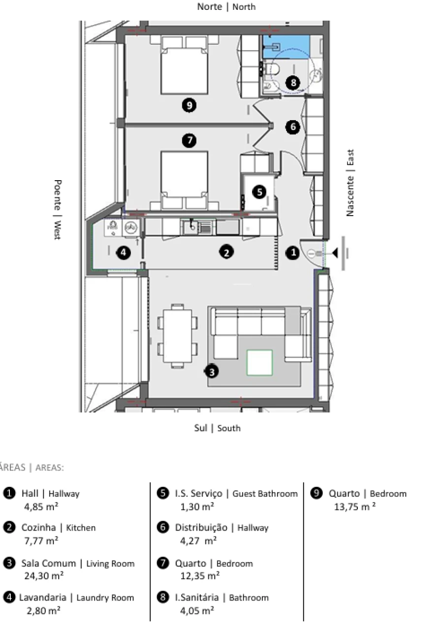 Apartamento T2 para Venda em Santa Maria Maior e Monserrate e Meadela Foto 11