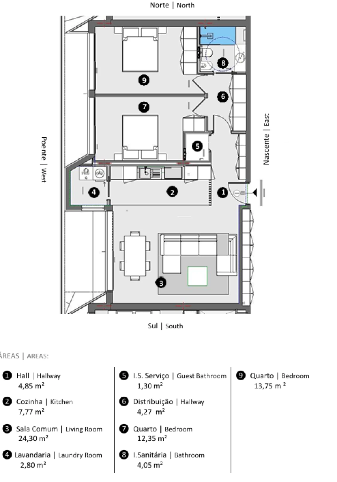 Apartamento T2 para Venda em Santa Maria Maior e Monserrate e Meadela Foto 11
