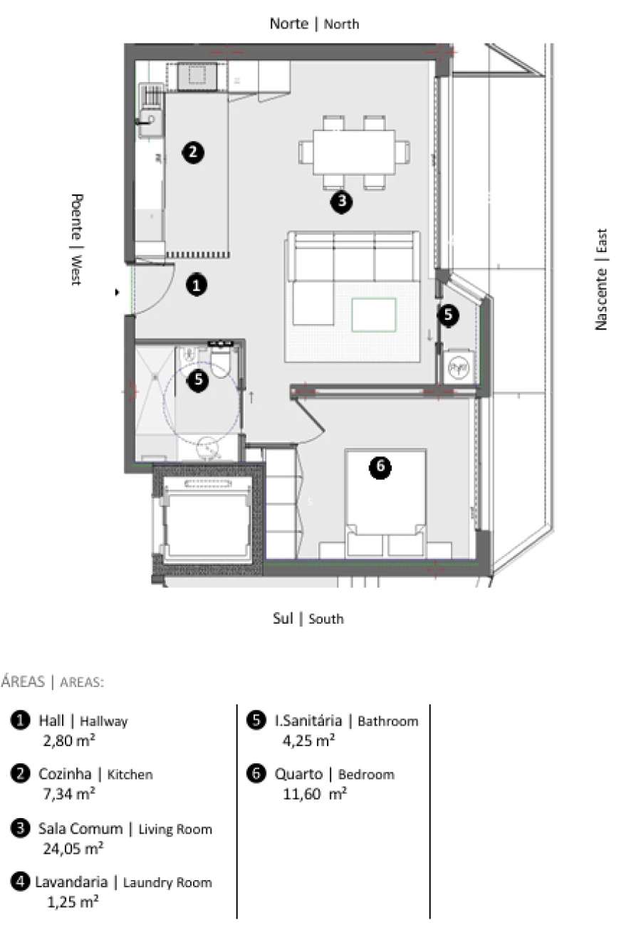 Apartamento T1 para Venda em Santa Maria Maior e Monserrate e Meadela Foto 9