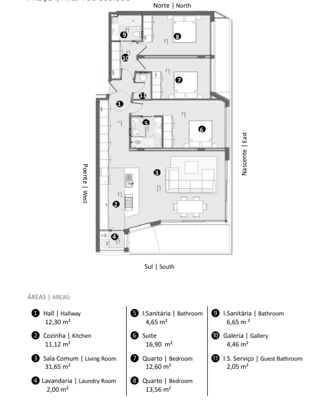 Apartamento T3 para Venda em Santa Maria Maior e Monserrate e Meadela Foto 8