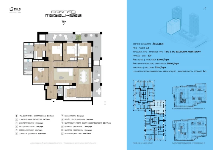 Apartamento T3 para Venda em Campanhã Planta 1