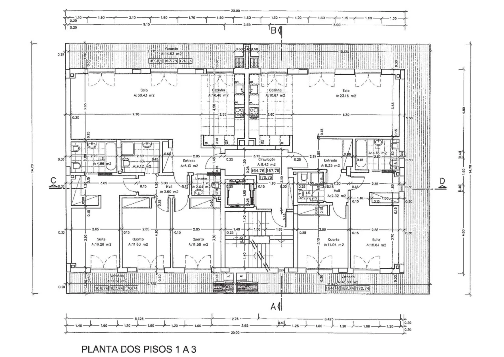 Apartamento T3 para Venda em Santo António dos Cavaleiros e Frielas Planta 2