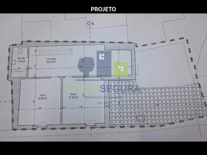 Moradia T3 para Venda em Santo Agostinho e São João Baptista e Santo Amador Planta 3
