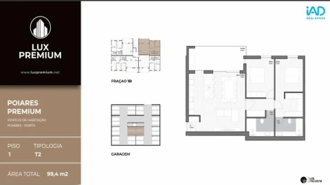 Apartamento T2 para Venda em Poiares (Santo Andre)