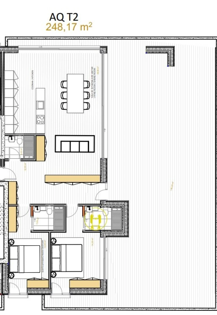 Apartamento T2 para Venda em Portimão Planta 1