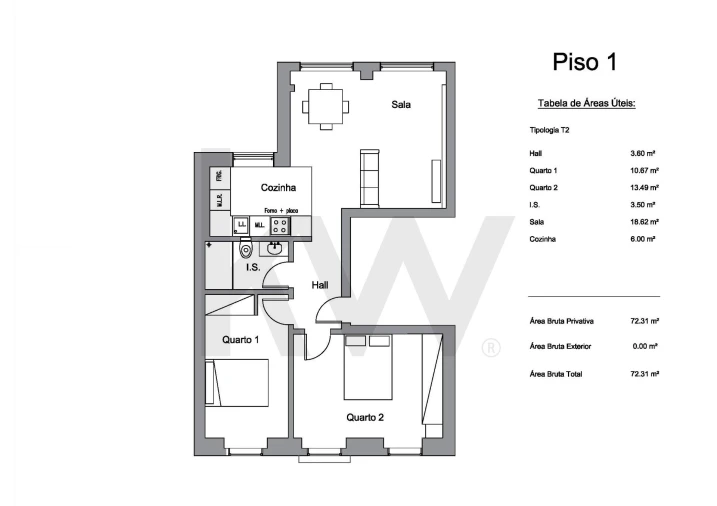 Apartamento T2 para Arrendamento em Penha de França Foto 26
