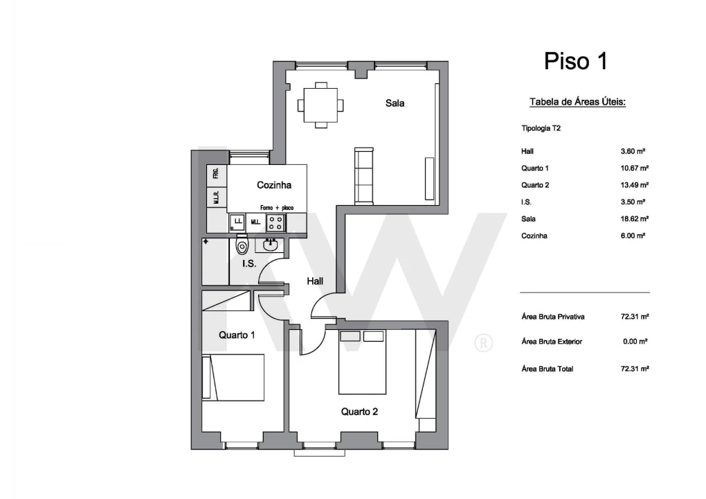Apartamento T2 para Arrendamento em Penha de França Foto 26