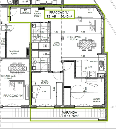 Apartamento T2 para Venda em O. Azeméis, Riba-Ul, Ul, Macinhata Seixa, Madail