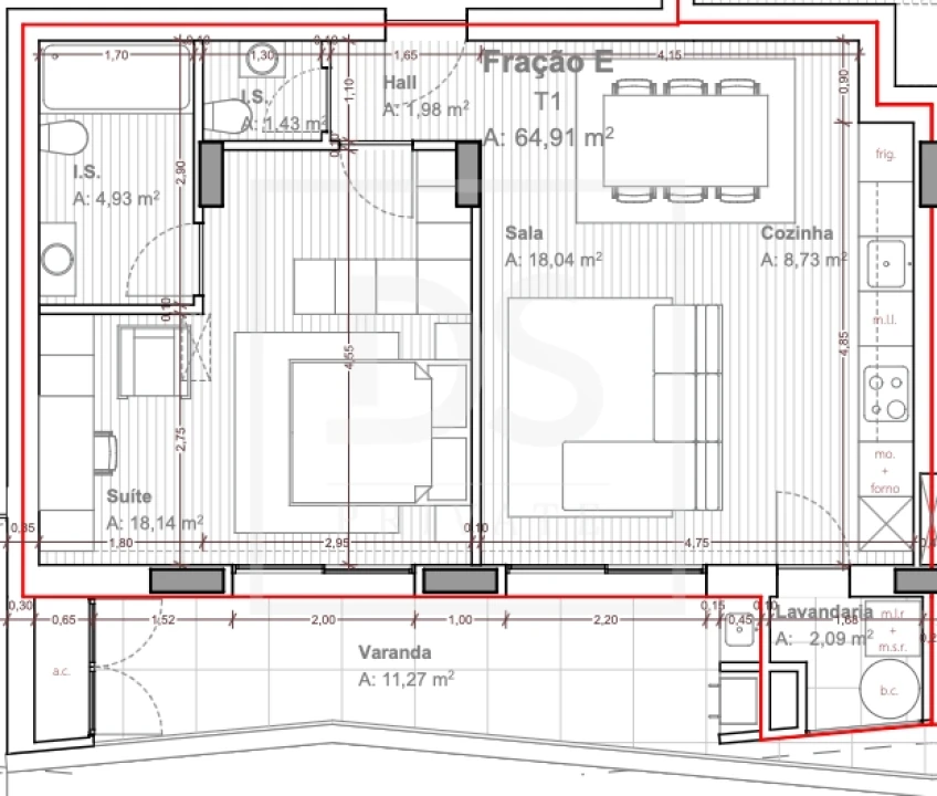 Apartamento T3 para Venda em Ferreiros e Gondizalves Foto 14