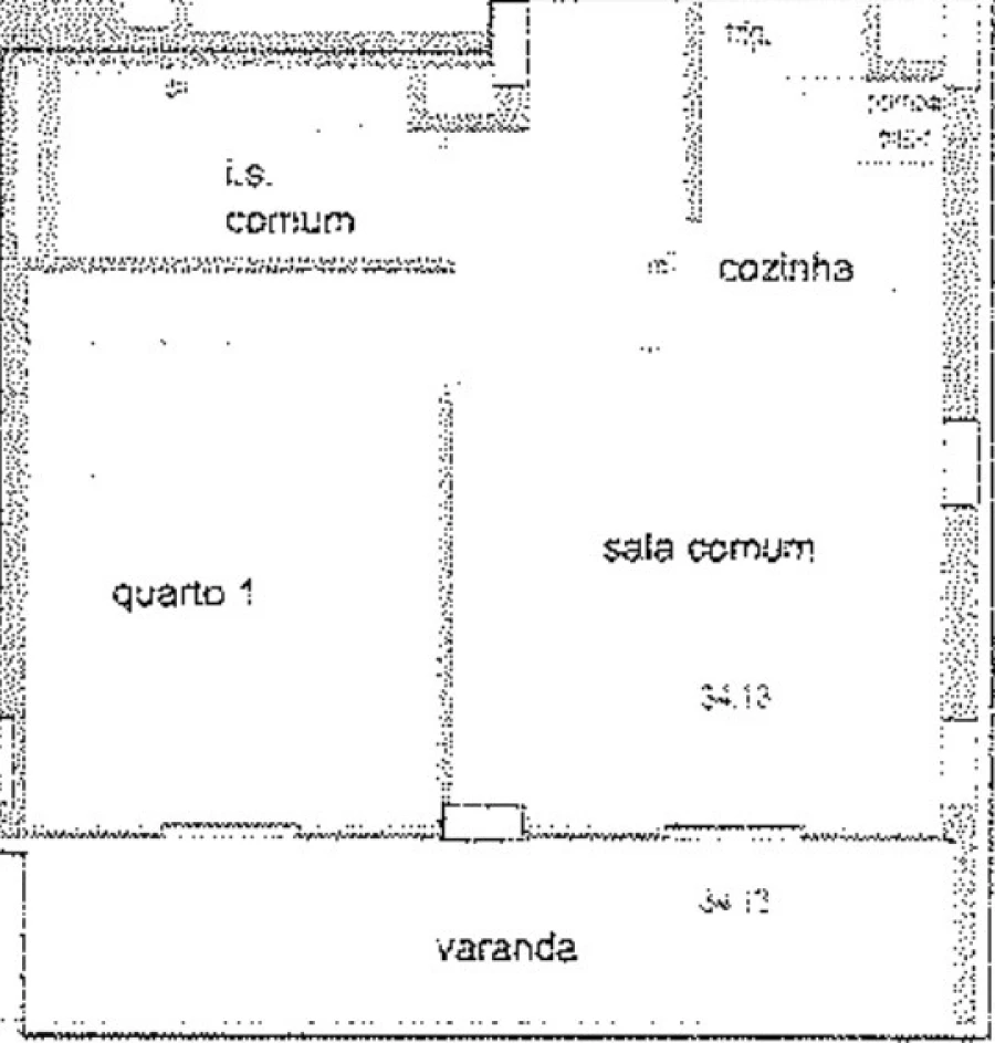 Apartamento T1 para Arrendamento em São Bernardo Planta 1