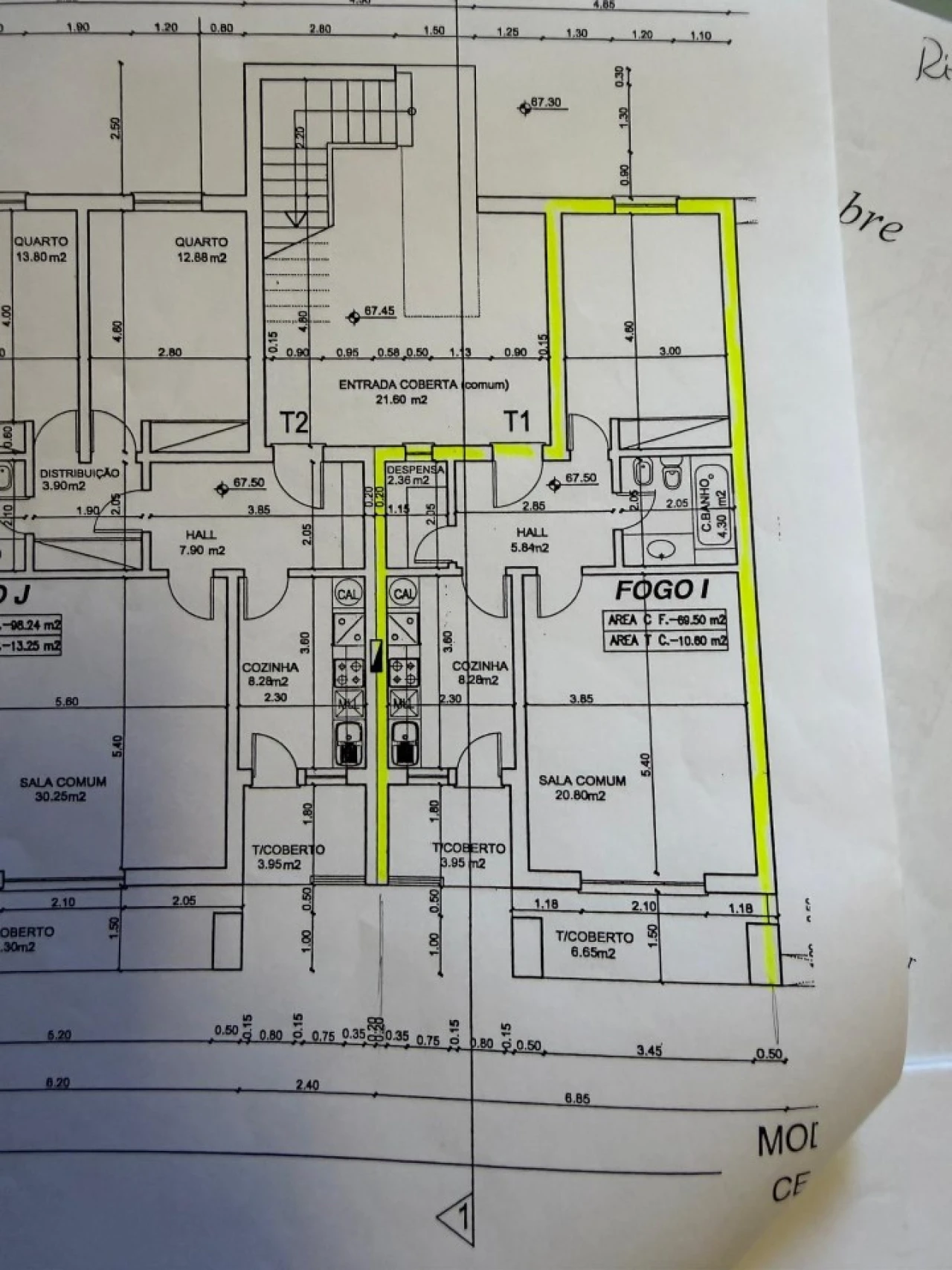 Apartamento T1 para Venda em Ferreiras Planta 2