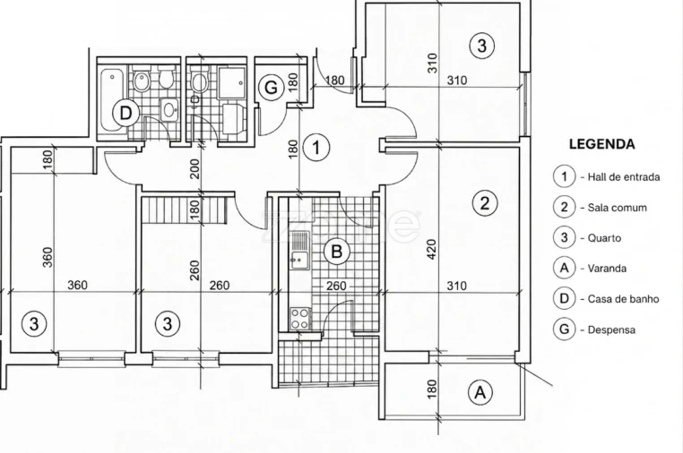 Apartamento T3 para Venda em Vila Franca de Xira Planta 1