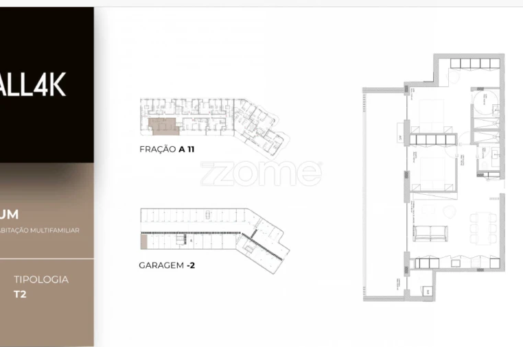 Apartamento T2 para Venda em Oliveira do Douro Planta 2