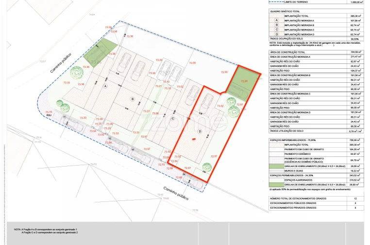 Moradia T3 para Venda em Silva Planta 1