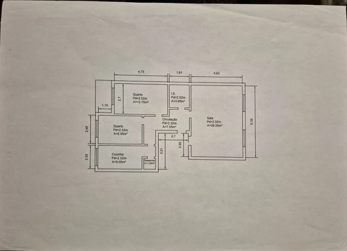 Apartamento T4 para Venda em Queluz e Belas Planta 1