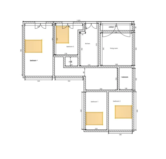 Apartamento T4 para Venda em Queluz e Belas Planta 1