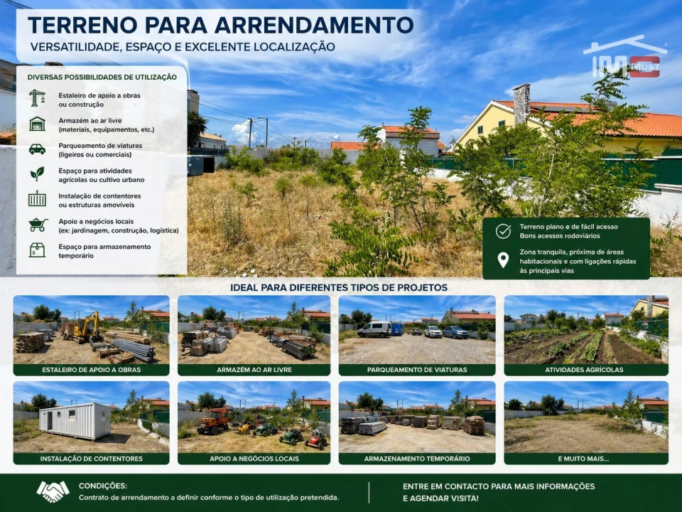 Terreno Comércio / Armazém para Arrendamento em Sarilhos Grandes Foto 1