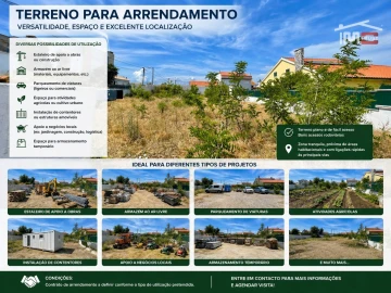 Terreno Comércio / Armazém para Arrendamento em Sarilhos Grandes