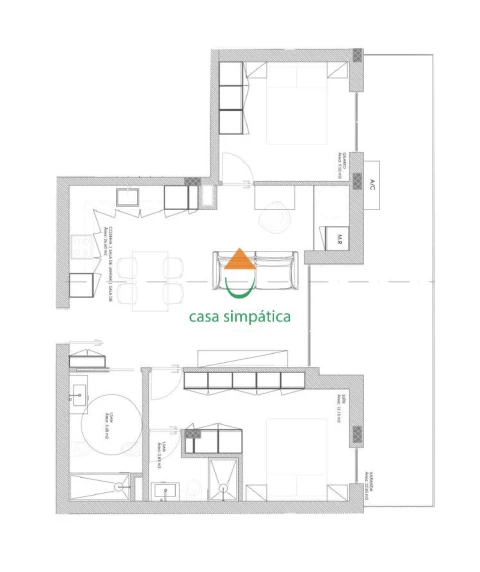 Apartamento T2 para Venda em Oliveira do Douro