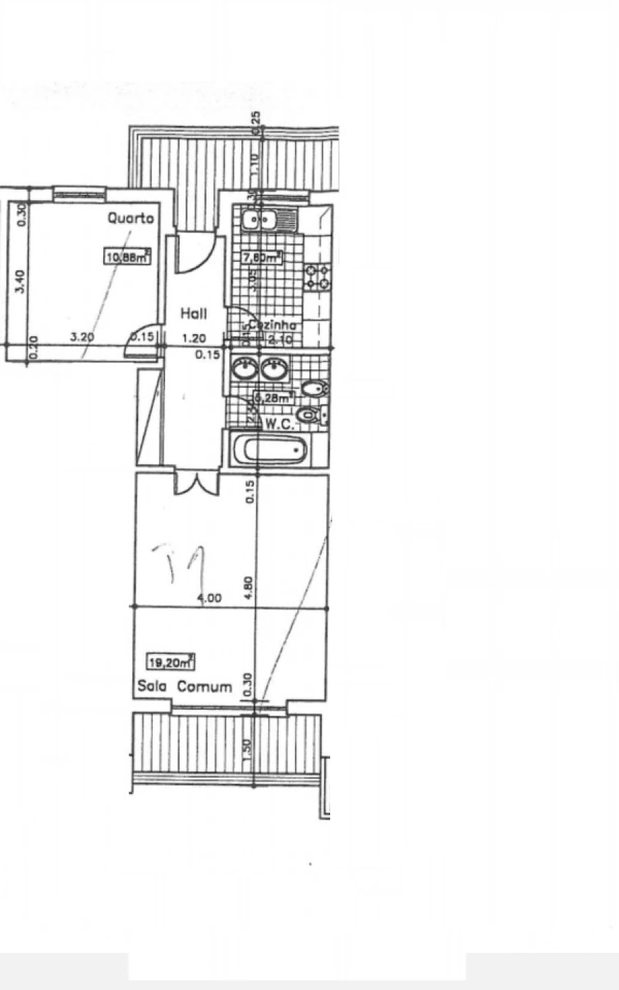 Apartamento T1 para Venda em Conceição e Cabanas de Tavira Planta 1