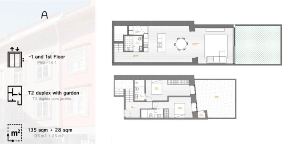 Apartamento T2 para Venda em Cedofeita, Santo Ildefonso, Sé, Miragaia, São Nicolau e Vitória Planta 1
