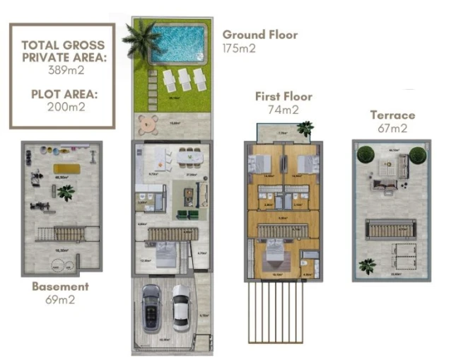 Moradia T4 para Venda em Alvor Planta 1
