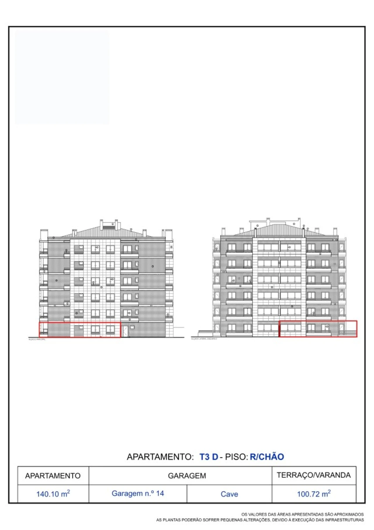 Apartamento T3 para Venda em Tavarede Planta 3
