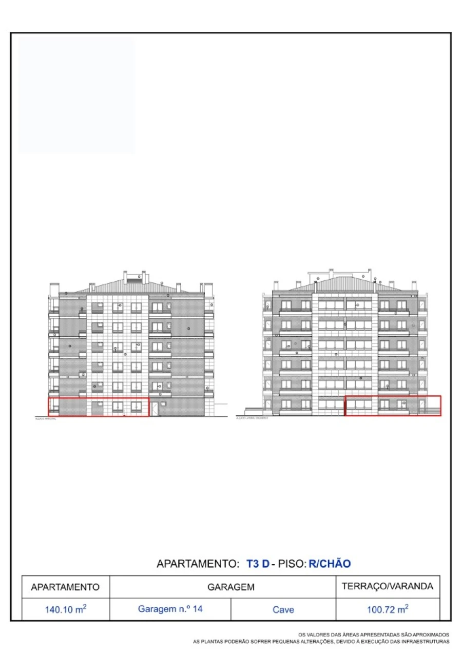 Apartamento T3 para Venda em Tavarede Planta 3