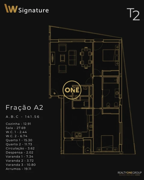 Apartamento T2 para Venda em São Vicente Ferreira